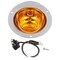 Truck-Lite 10 Series, High Profile, Led, Yellow Round, 8 Diode, Marker Clearance Light, Pc, Gray 10079Y - alternate 3
